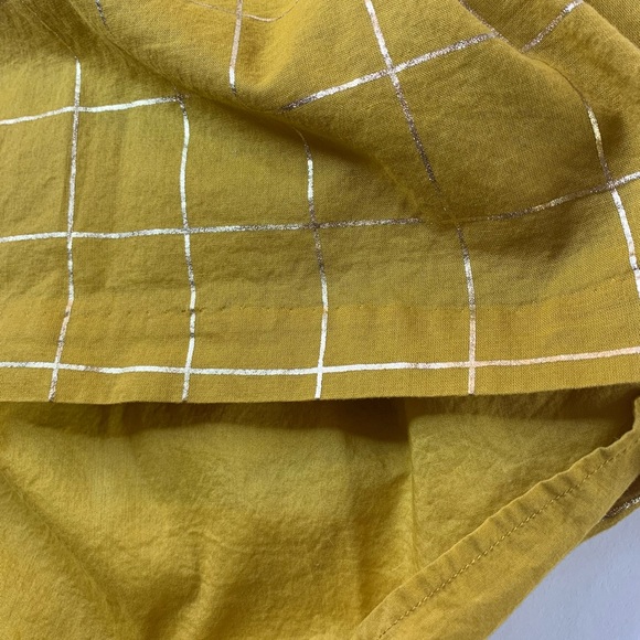 Girls Tea Collection Gold Ruffled Holiday Dress 01BL28-249 3/4 Sleeved Size 10 - Picture 7 of 10